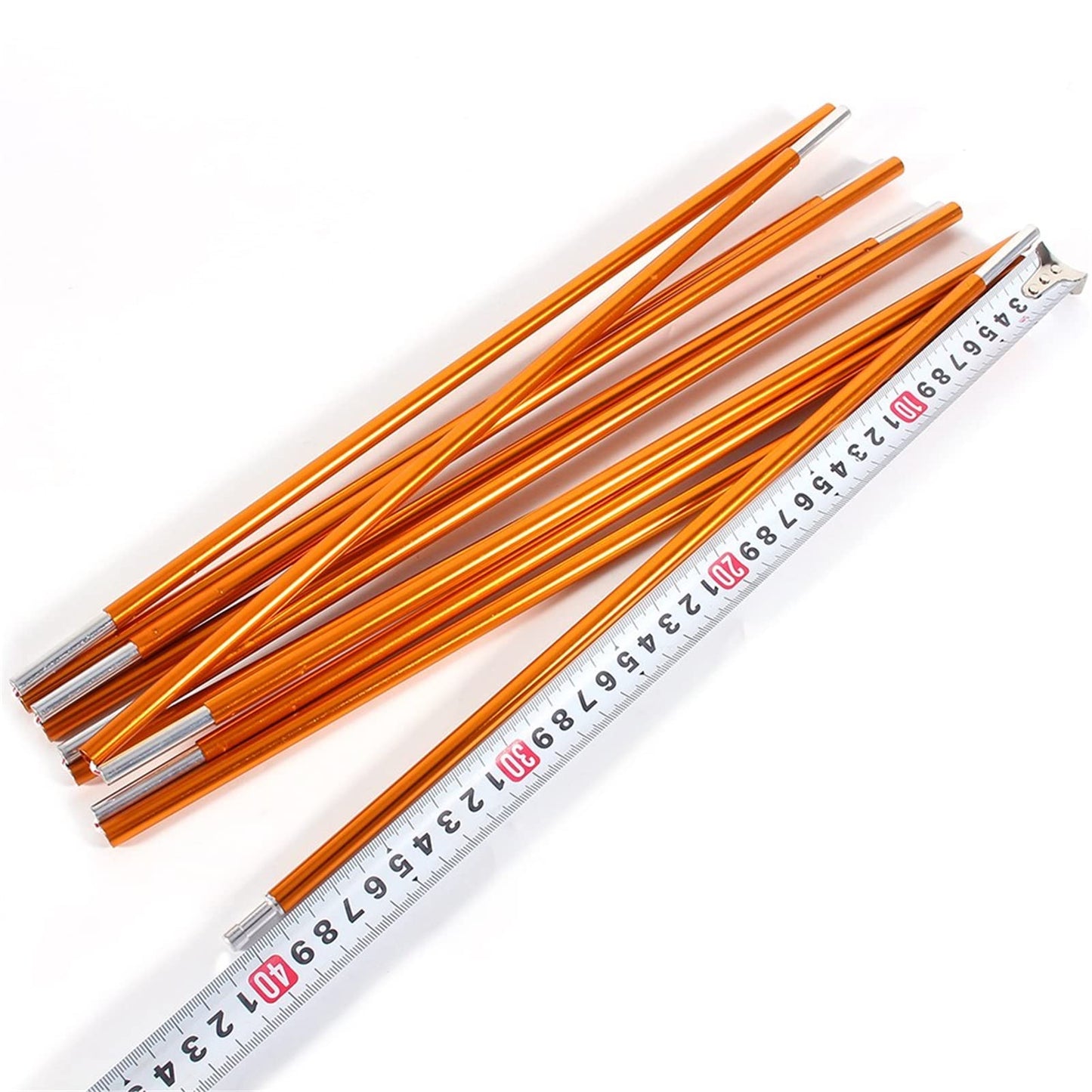 2pcs Tent Poles Replacement 13.28ft, Aluminum Tent Pole Repair Kit, 11 Segments Flexible Tent Poles for Camping Hiking Backpacking Tent, Rod Diameter 0.33 inch / 8.5mm