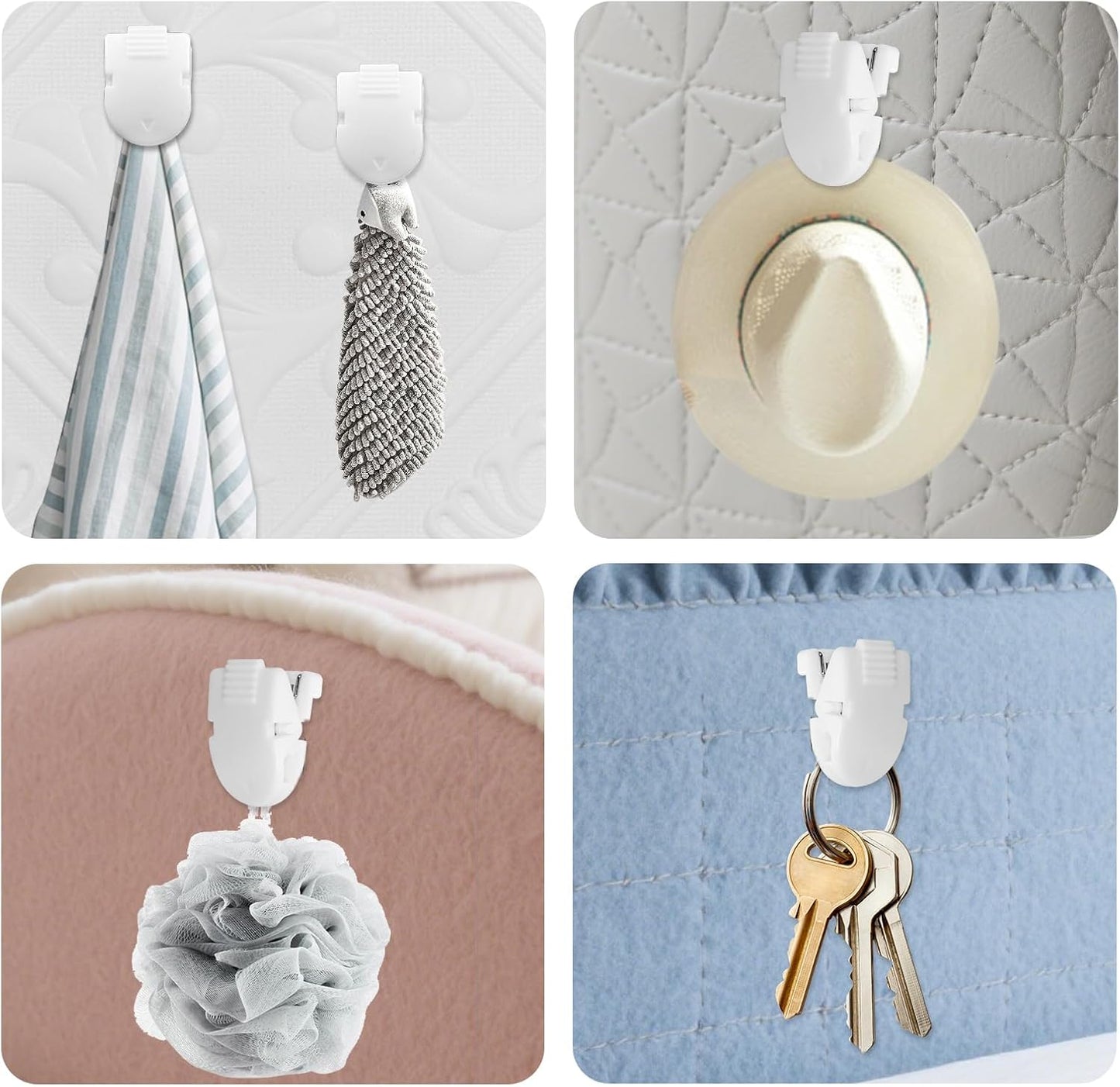 Cubicle Clips Fabric Panel Wall Clips Cubicle Pins Hooks Fabric Panel Cubicle Accessories Office Clips for Hanging Photos Notes, Memos, Messages (40)