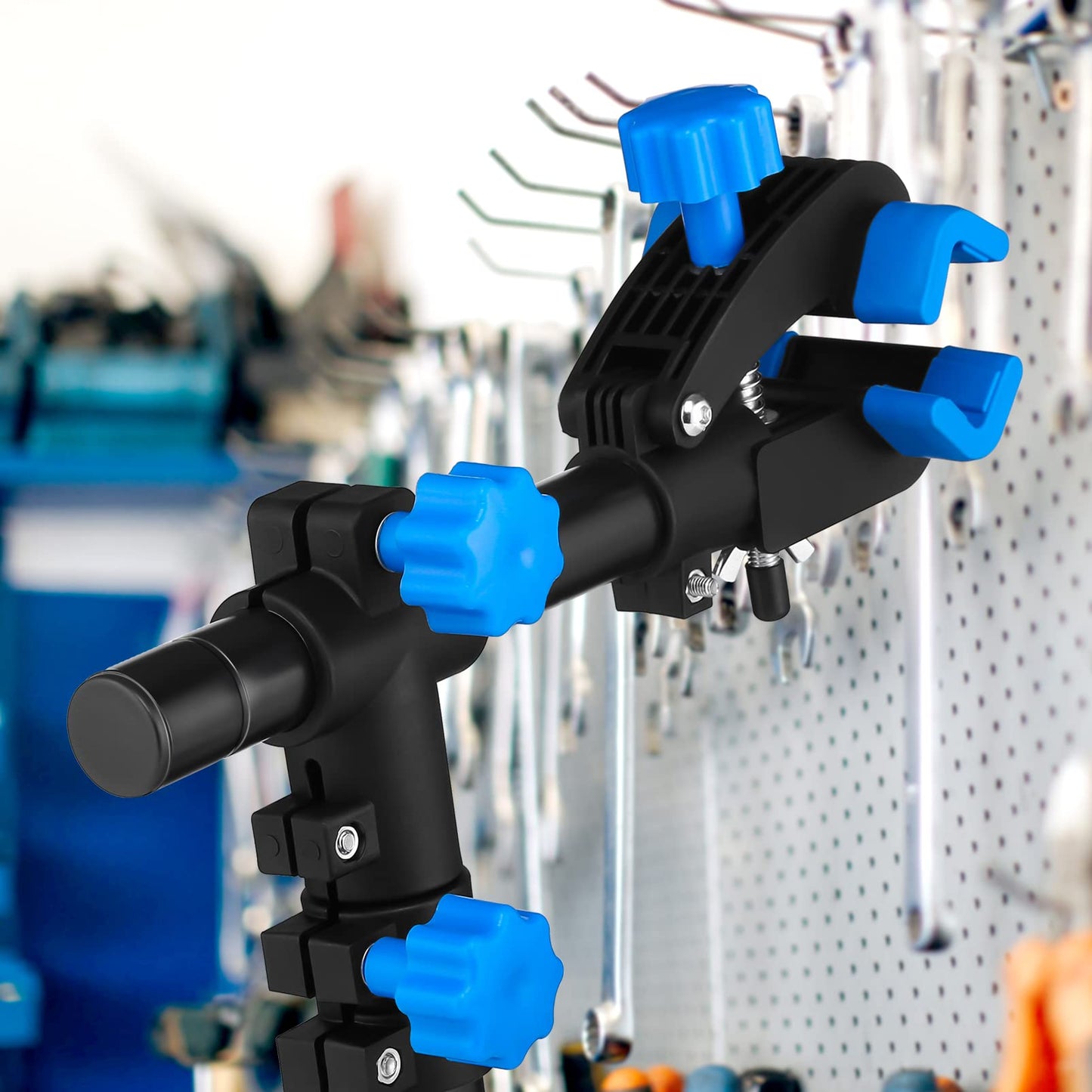 Auwey Bike Repair Stand Wall Mount Bike Repair Workstand Bike Workbench Bicycle Maintenance Rack Bicycle Repair Rack Bike Clamp Height Adjustable