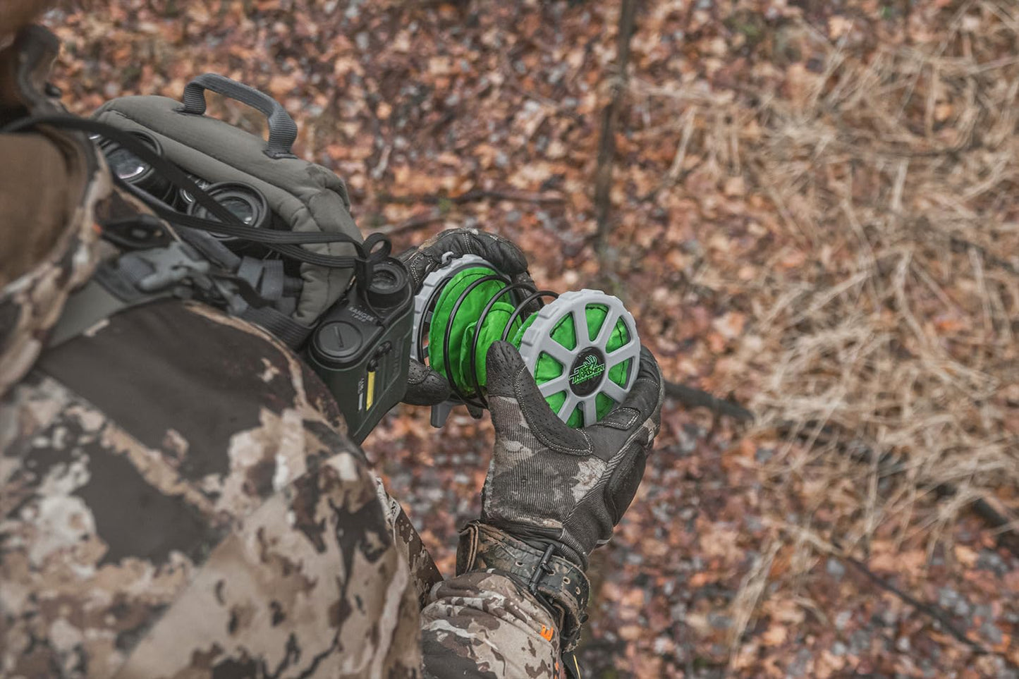 Tree Thrasher Deer and Turkey Hunting Game Call - Leaf Noise, Buck Rub, and Scrape - Grunt Tube Companion