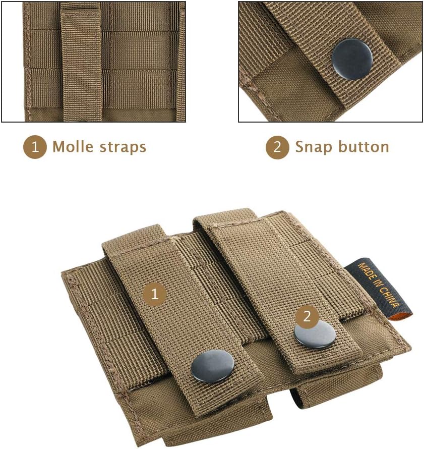 EXCELLENT ELITE SPANKER Tactical Open Top Double/Triple Pistol Mag Pouch for Glock M1911 92F Magazines 40mm Grenade