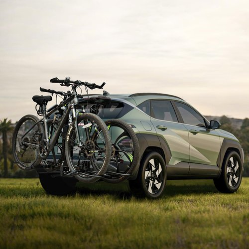 TrekTote Platform Bike Rack for Car, Foldable 2 Bike Rack Hitch Mount for SUV, Truck, RV, Ebike Rack for 2 Bikes, Bicycle Carrier Racks Quick Tilt Release and Anti-Wobble