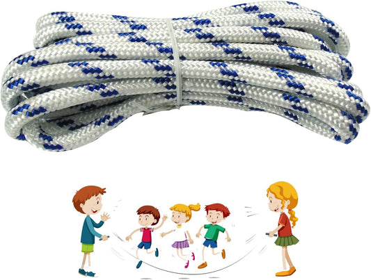 3/8''(8mm) Double Dutch Jump Rope,13.5ftx2 Long Nylon Skipping Rope, Portable, Soft, Comfortable, Durable Rope,Perfect for Gym, School, Group Jumping(1 Pack)
