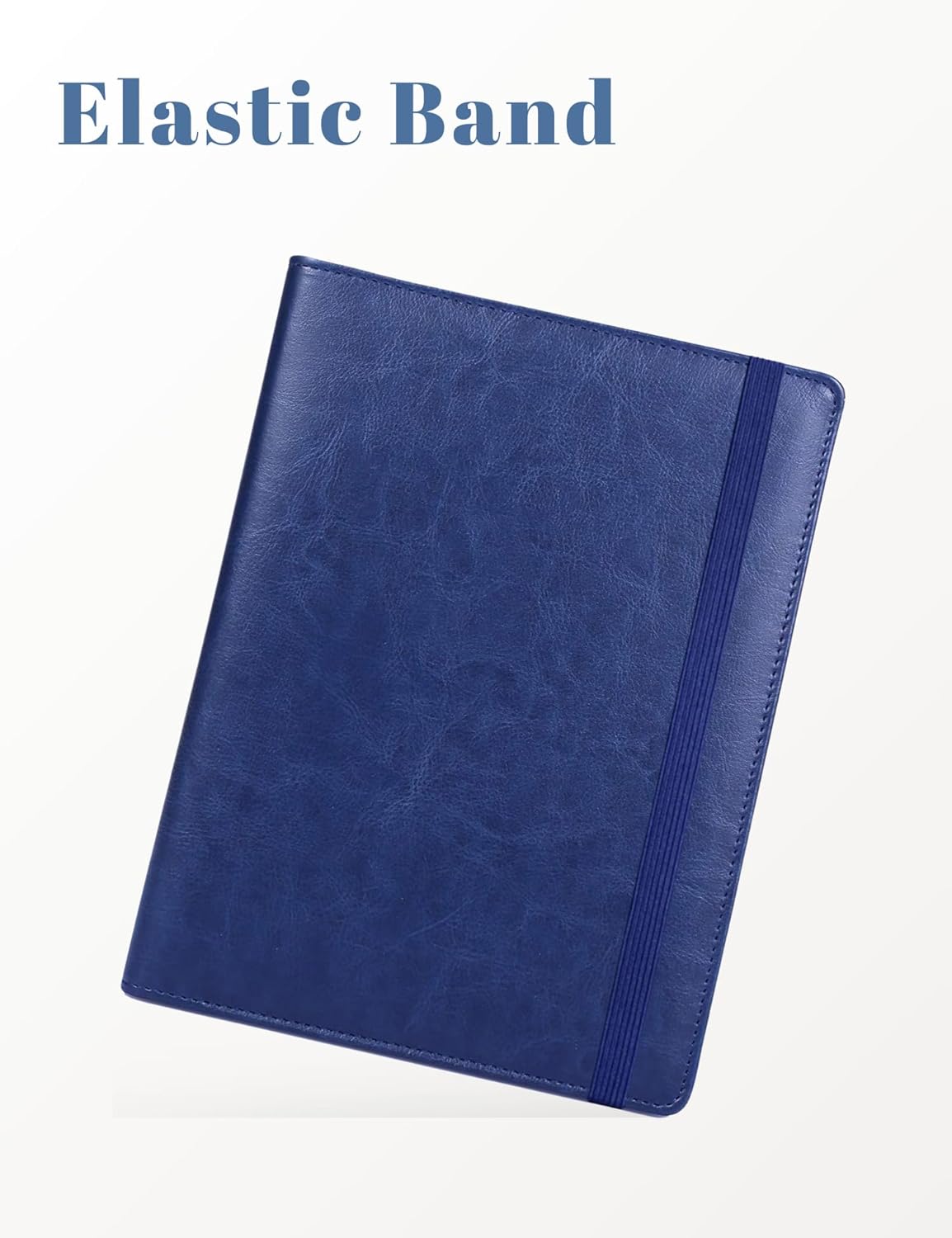 Small Clipboard Junior Padfolio Folio 7 x 9 Writing Pad Refillable, Mymazn Faux Leather Folder A5 for Notepad Legal pad 5 x 8 Junior Size Portfolio (Black)