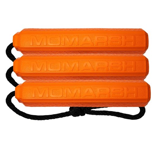 Momarsh Floating Dog Training Bumper, Blind PRO-Pack, Orange, Medium, 3-Pack