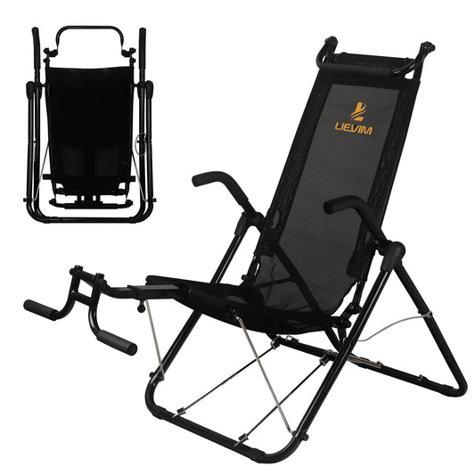 LIEVIM Abdominal Exerciser Chair for Home Gym, Ab Fitness Equipment with Full Body Building and Workout, for Sit Up, Inversion Training, Muscle Strengthening and Back Relief