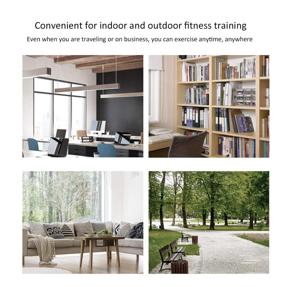 Fitness Pull Rope with 2 Tube Foot Pedal, Elastic Leg Puller for SitUp Abdominal Exercise and Training Equipment (Purple)