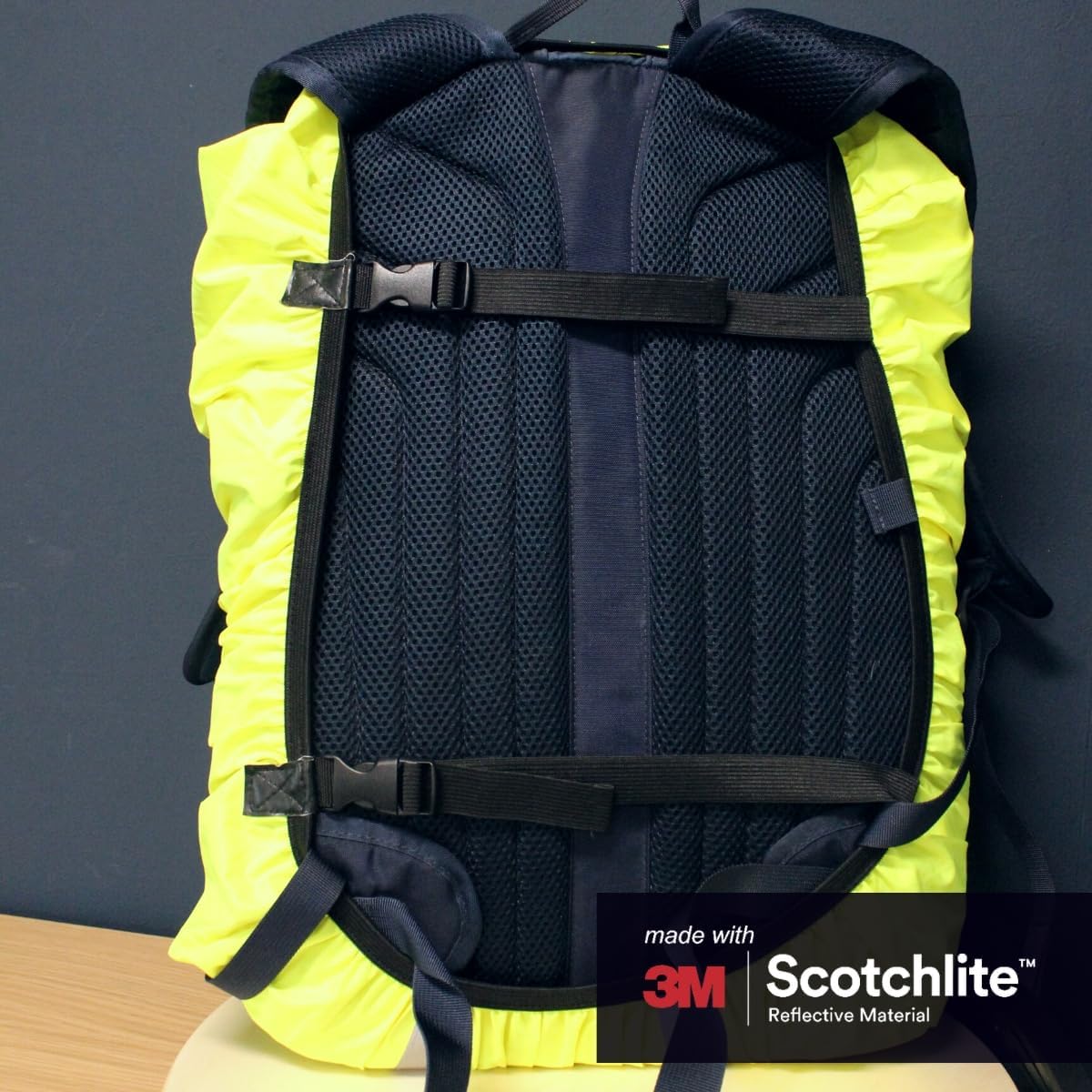 Salzmann Reflective Backpack Cover | Hi Vis, Waterproof | for Cycling & Outdoor Activities | Made with 3M Scotchlite