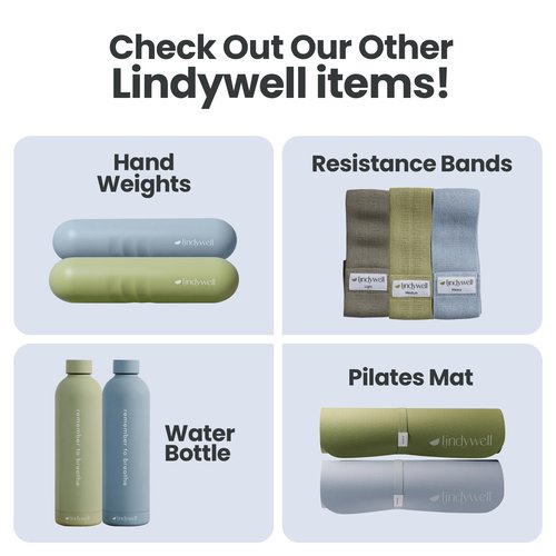 Lindywell Ultimate Exercise Bands - Resistance Bands for Working Out Men & Women, Achieve Toned Glutes, Build Strength & Physical Therapy, Durable & Non-Slip Design to Enhance Physical Workout