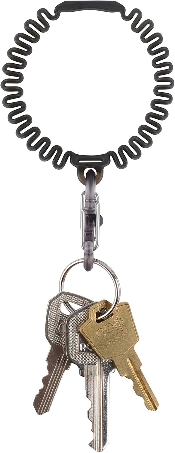 Nite Ize KWB-03-R6 Key Band-It, Stretch Wristband Key Chain With S-Biner Clip, Blue