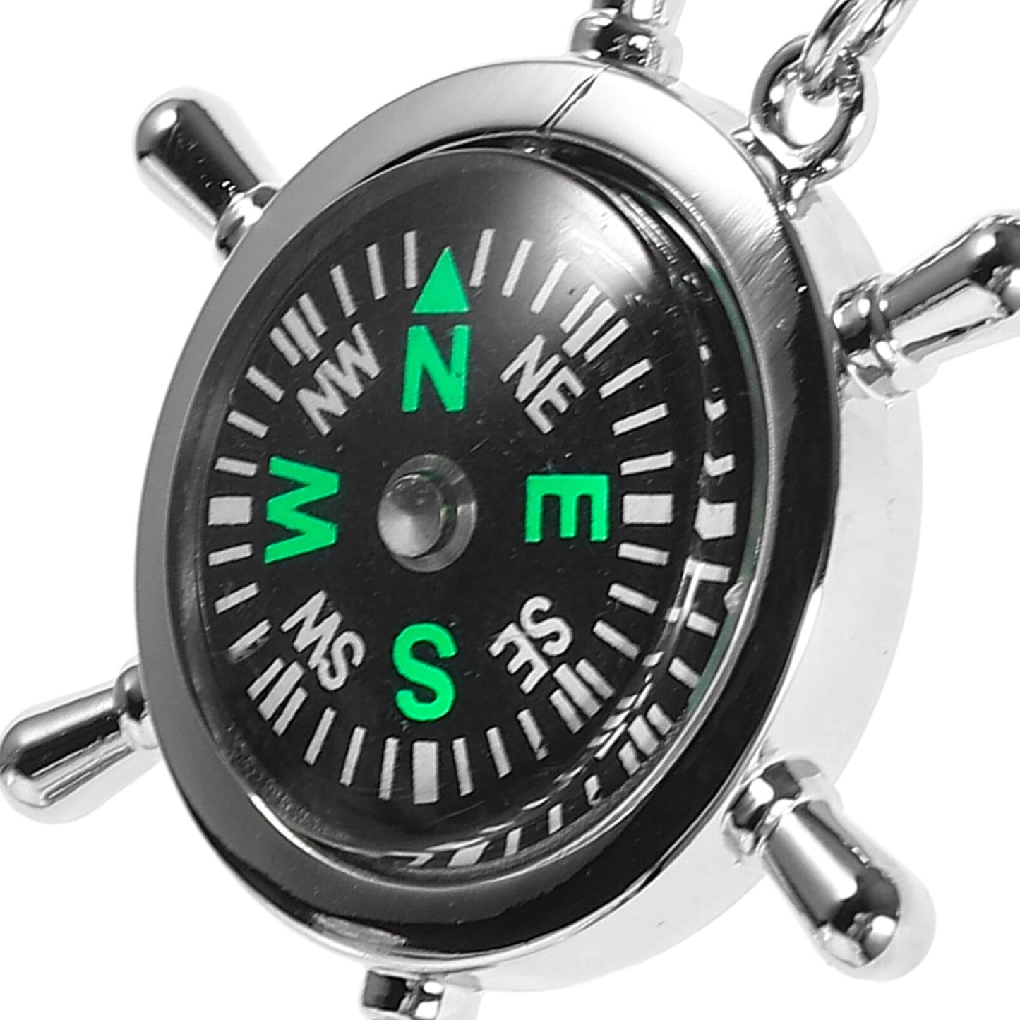 GANAZONO Compass Keychain, Mini Compass Keyring Survival Sports Pocket Compass for Outdoor Navigation Tools Handheld Compass