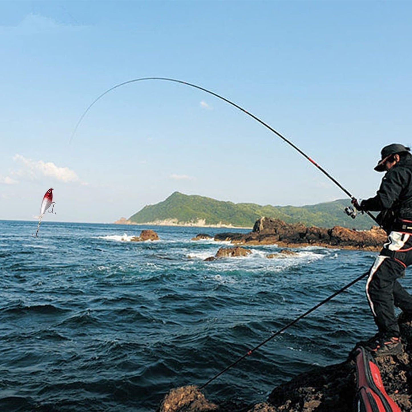 3D Eyes Reflective Bionic Bait,9.2cm/6g Soft Rubber Paddle Barbed Hooks Simulated Bass Trout Lure Bait for Freshwater Saltwater,Fishing Gear and Equipment for Men,Topwater Lures Attractants (Pink)