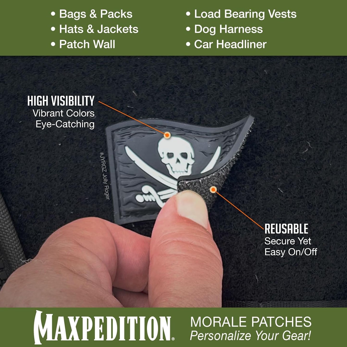 MAXPEDITION Jolly Roger Patch