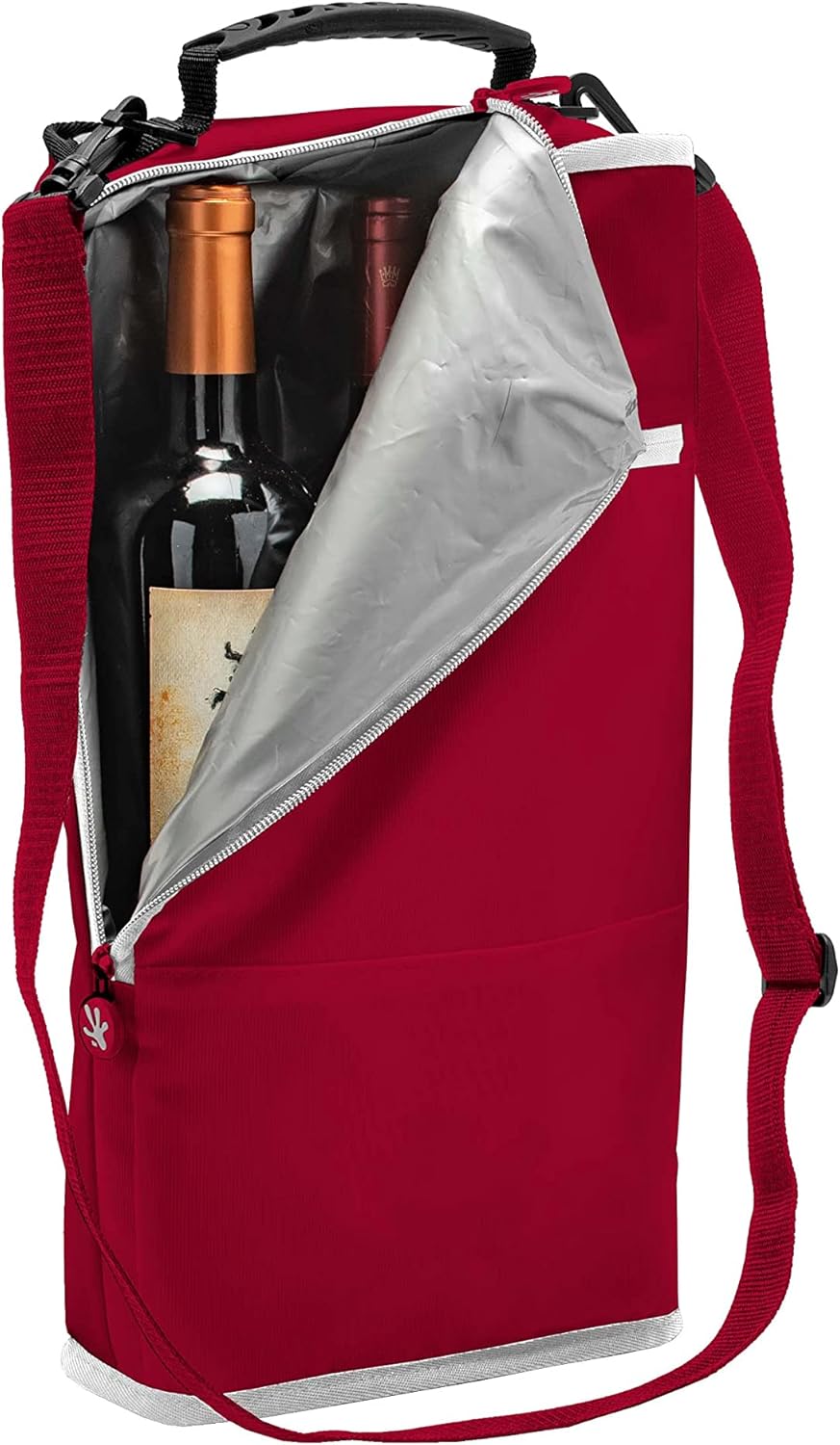 Geckobrands Verticool Insulated Soft Cooler Bag - Portable, Holds 9 Cans or 2 Wine Bottles, Ideal for Beach & Picnics