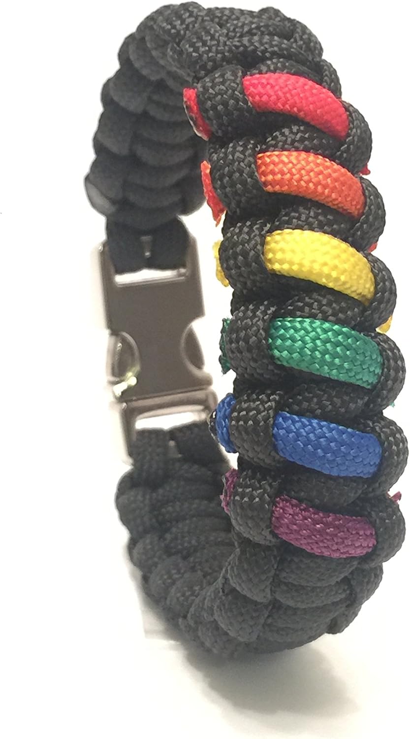 Gay Pride LGBT Rainbow Limited Edition Jewelry Survival Bracelet