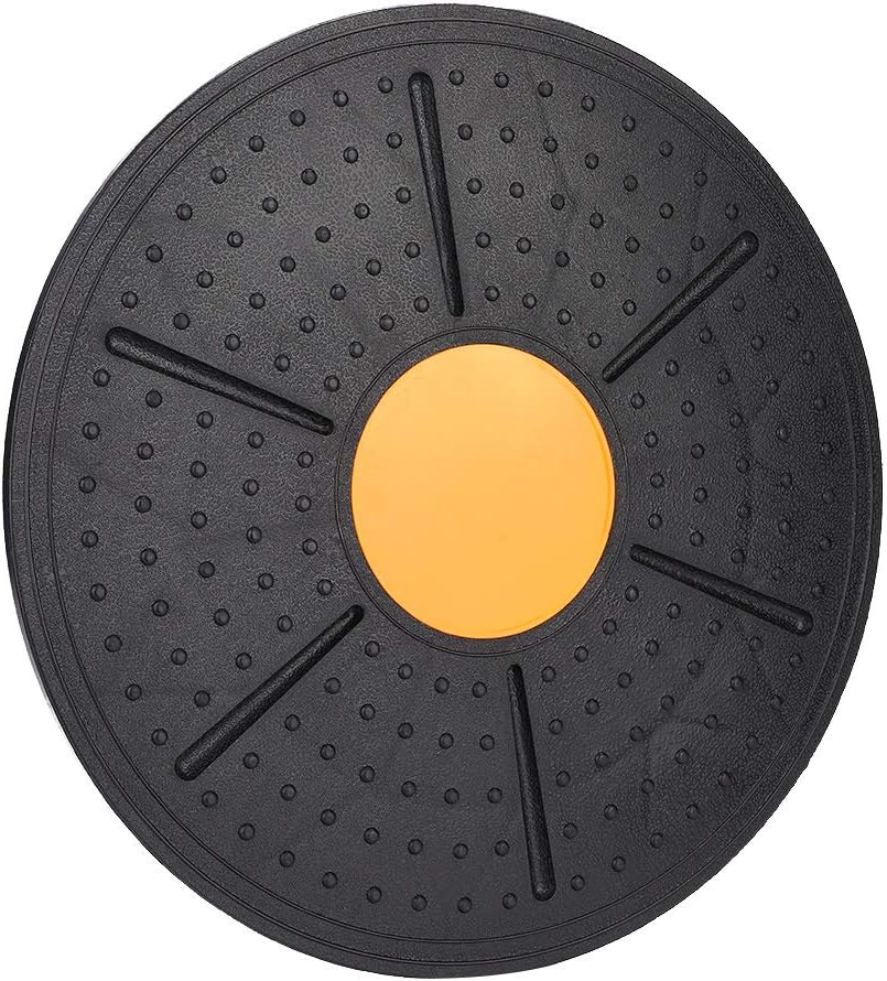 Wobble Balance Board, Plastic Workout Stability Disc, Yoga Training Fitness Exercise Stability Balancing Trainer, for Home Gym, Rehabilitation, Cross Training, Strength Training, Balance Training