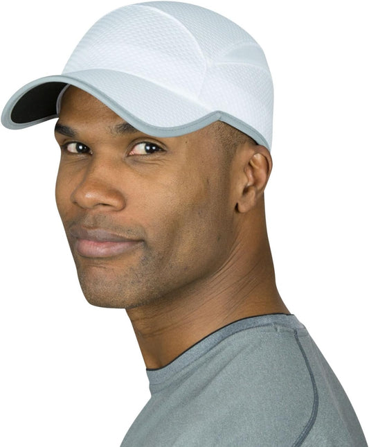 TrailHeads Reflective Running Cap | A Quick Dry Hat for Men | The Flashback 360 Sports Cap - 3 Colors