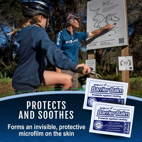 Chafing Relief Barrier Balm - Anti-Chafe Cream for Cycling & Sports - Water-Resistant Skin Defense - 10 Sachets