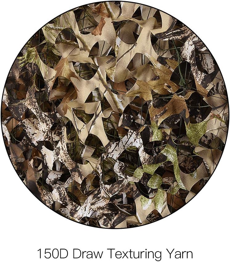 HYOUT Camo Netting Camouflage Net Bulk Roll for Hunting Blinds Ghillie Sunshade, Camping, Military Party Decoration