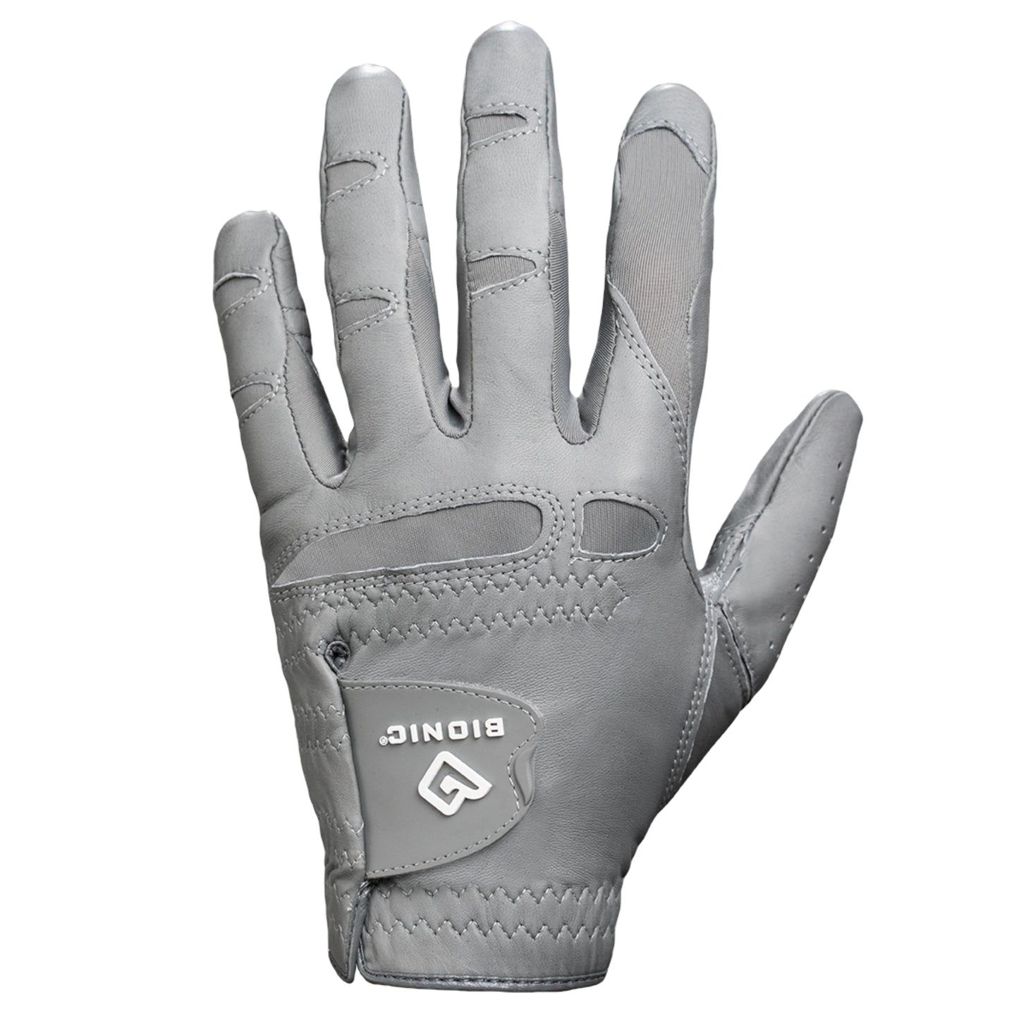 Men's StableGrip with NaturalFit 2.0 Golf Glove with Dual Expansion Thumb for Best Fit - Premium Cabretta Leather… (Gray, XX-Large, Right)