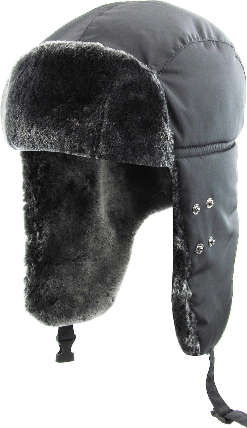 Hi Viz Trapper Warm Workwear Cold Windproof Winter Aviator Trooper Hunting Hat Ushanka Bike