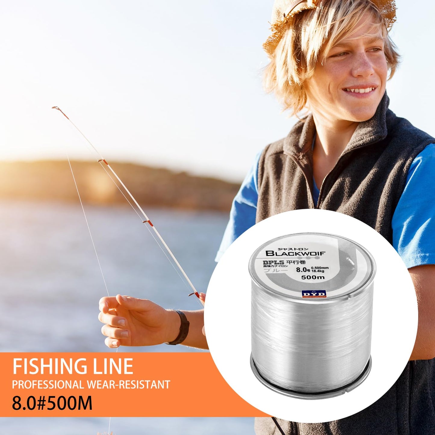 Aruicheng 480 Yards Clear Fishing Line Braided Fishing Wire Abrasion Fish String Fish Line Fish Wire Nylon String for Hanging Christmas Decoration Balloon Garland Crafts