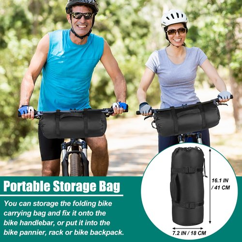 Bike Travel Bag Airplane for 26 inch to 29 inch Mountain Bicycle,Heavy Duty 840D MTB Bicycle Box Case with Strong Webbing for Air Travel Flights Waterproof,Bicycle Outdoor Storage Bag with Carry Bag