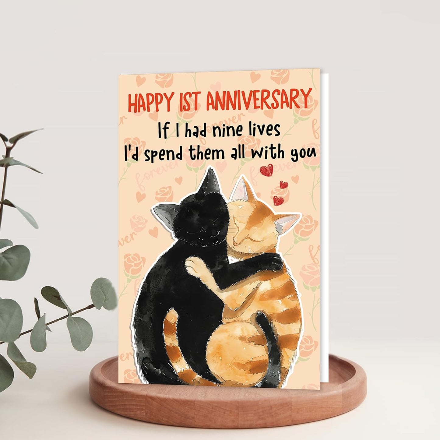 Funny 3rd Anniversary Card for Men Women, Romantic 3 Year Anniversary Card Gifts for Him Her, Cute 3rd Weeding Card for Husband Wife Boyfriend Girlfriend