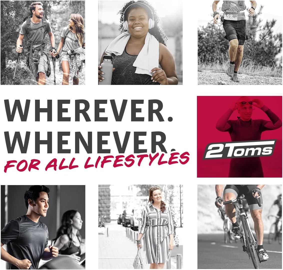 2Toms SportShield Xtra, Soothing All Day Anti-Chafe Prevention, Waterproof Protection from Thigh Chafing and Skin Irritation, Combo Pack, 1.5 Ounce Bottle & 6 Single-Use Towelettes