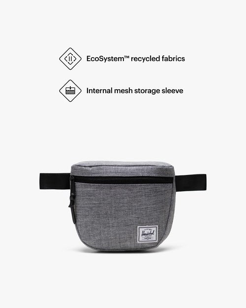 Herschel Settlement Hip Pack, Raven Crosshatch, One Size