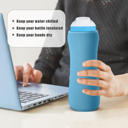 PEUTIER 2pcs Sleeve for Cirkul Water Bottle, 22oz Water Bottle Sleeve for Cirkul Plastic & Stainless Steel Bottle Neoprene Insulated Water Bottle Cover for Retaining Temperature
