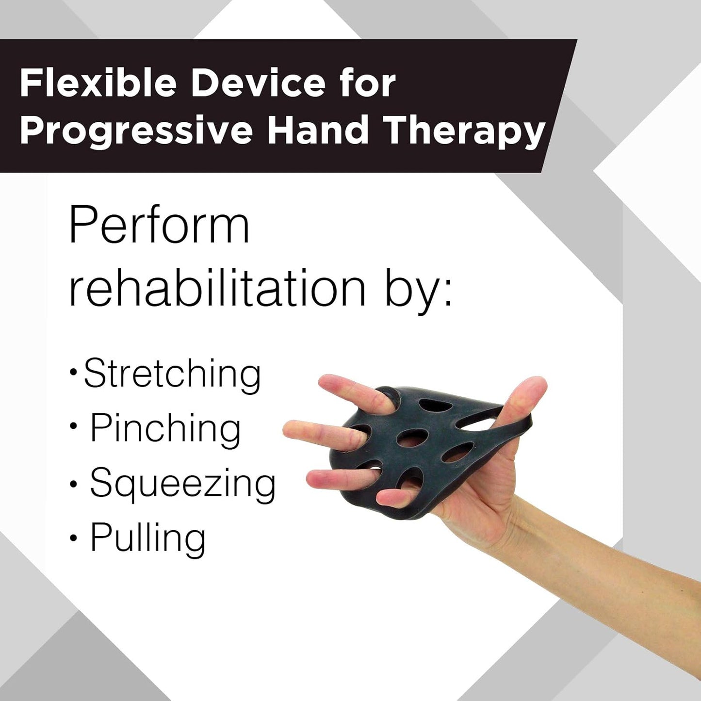 TheraBand - 11853 Hand Xtrainer, Non-Latex Hand Exerciser for Progressive Hand Therapy, Strengthen Fingers, Hands and Forearms, Grip Trainer, Strengthener, Helps Relieve Joint Pain, Red, Soft, Beginner