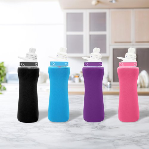 UWSTE 2Pcs Sleeve Compatible with 32oz Cirkul Water Bottle, Neoprene Insulated Water Bottle Cover for Retaining Temperature (Purple)