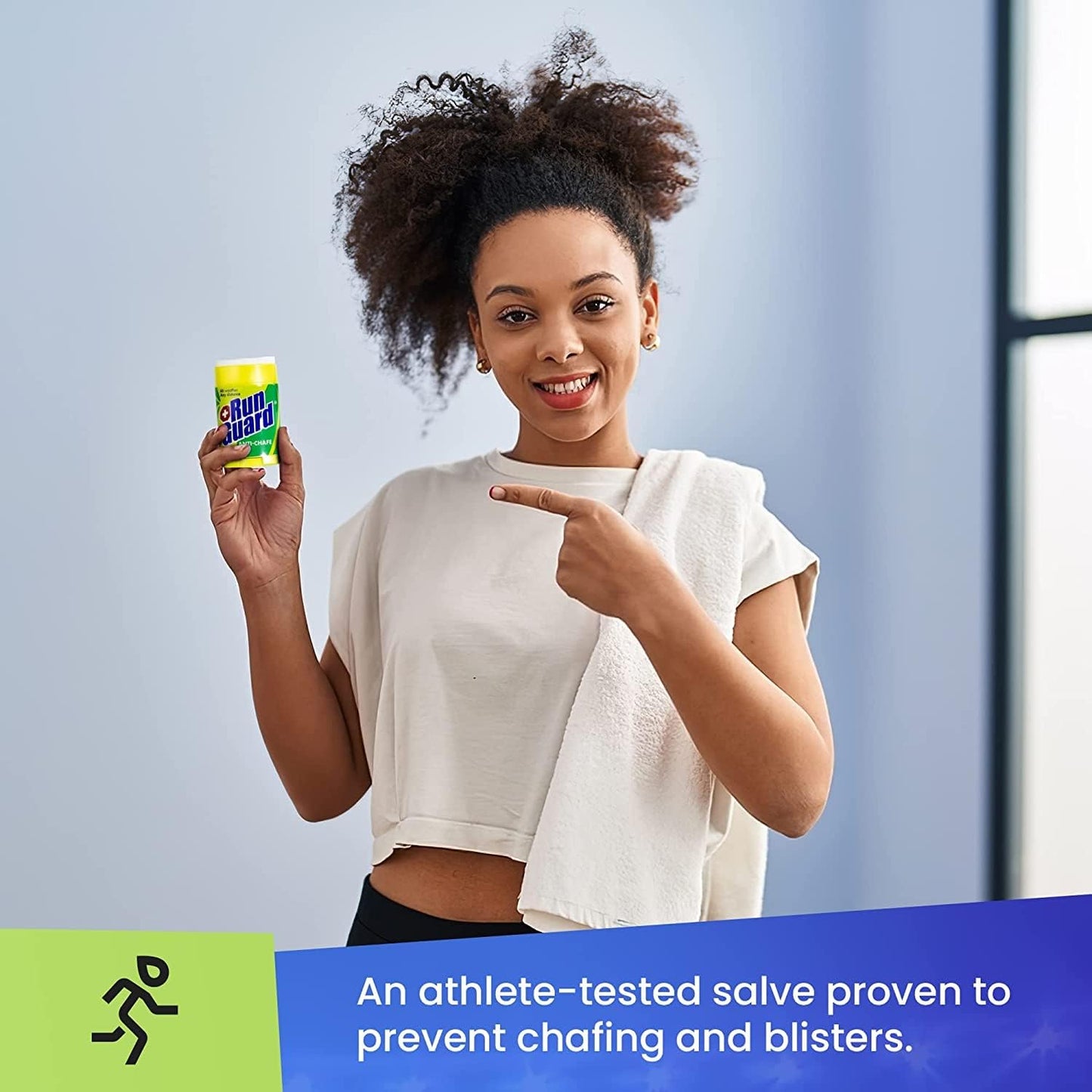 Anti-Chafing Stick - Made with 100% Plant-Based Ingredients Plus Beeswax. Works for All Distance Runners from 5K Walks/Runs to 100 Mile Ultra Marathons (1.4oz - Pack of 1)