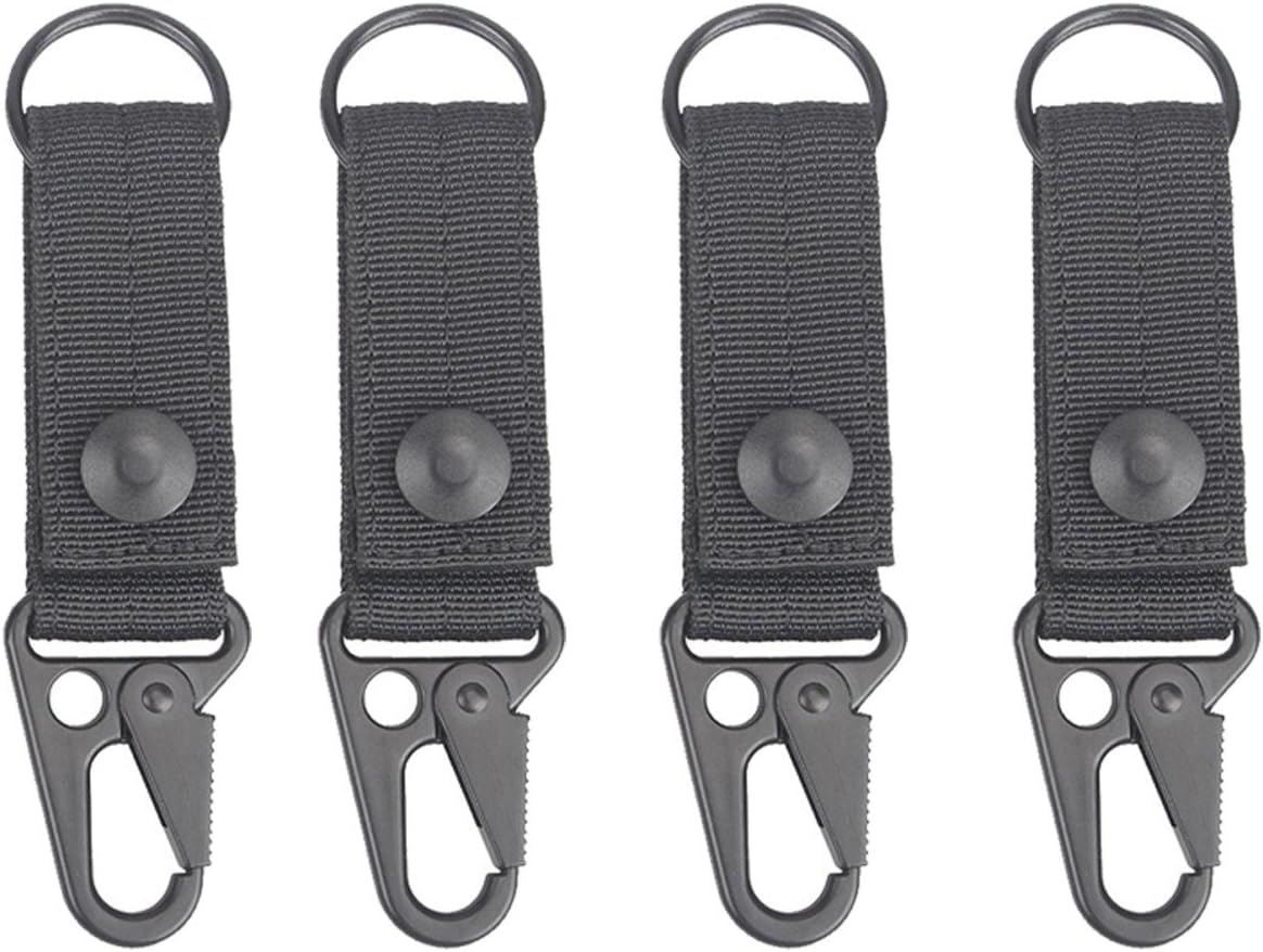 XTACER Tactical Molle Key Ring Gear Key Keeper Keychain Snap Secure Kit of Attachments