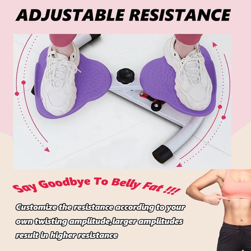 Wooa Waist Twister Machine Exercise, Twist Board for Exercise, Waist Twisting Machine, Adjustable Waist Twister Board Waist Sculptor Twist Exercise Machine, Ab Twister Board