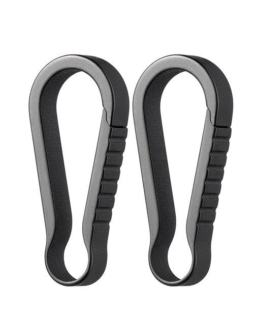 TISUR Titanium Key Ring Hooks, Small Carabiner Keychain Clip,Mini Snap Keyring Key Organizer Key Chain for Purse Backpacks Pants