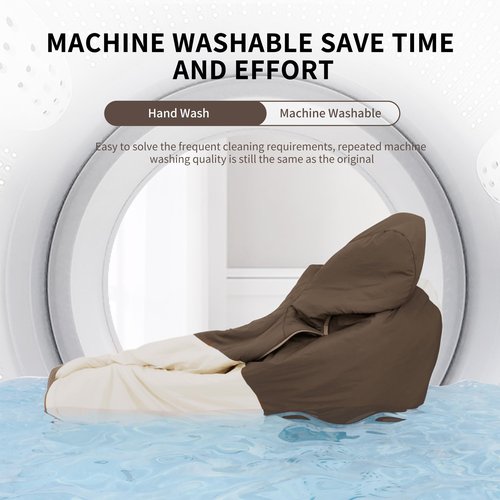 Naturehike Wearable Hooded Poncho Sleeping Bags with Teflon Fabric and Imitation Silk Cotton, Cape for Outdoor, Camping, Home