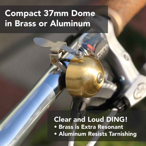 Crane E-Ne Bicycle Bell - Premium Japanese Bike Bell for Road & Mountain Bikes, Fits All Handlebars