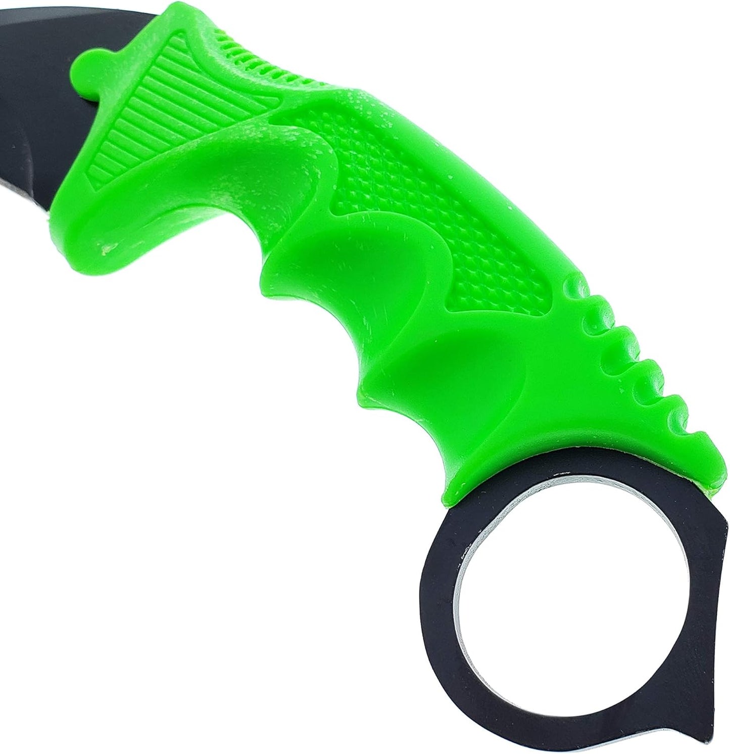 Falcon 7.5" CSGO Tactical Fixed Blade With ABS Sheath and Cord. For Collection, Gift, and Outdoors Camping Cut Ropes, Branches (Red Spider Web)