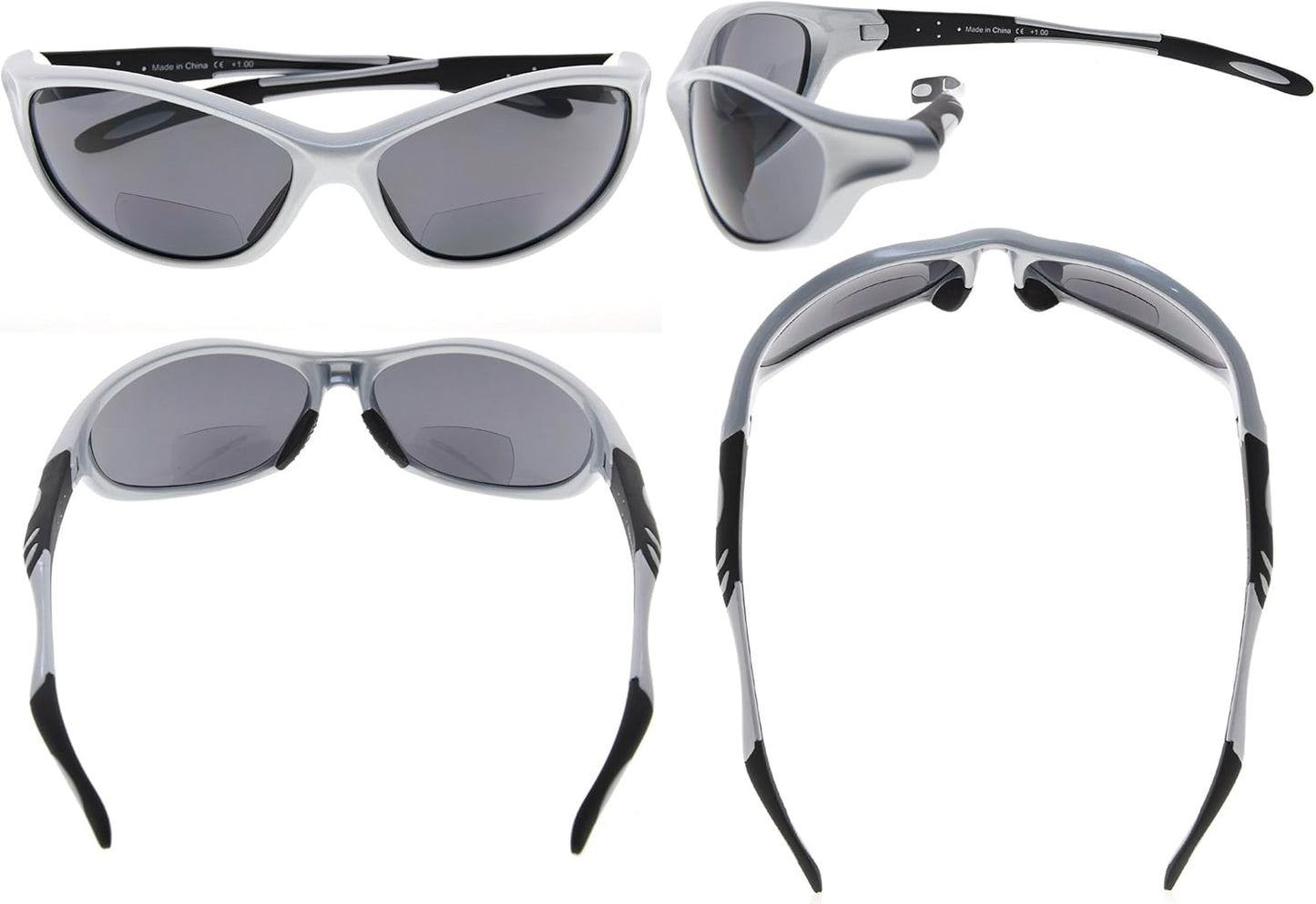 Eyekepper TR90 Frame Bifocal Sports Sunglasses Baseball Running Fishing Driving Golf Softball Hiking Sunshine Readers