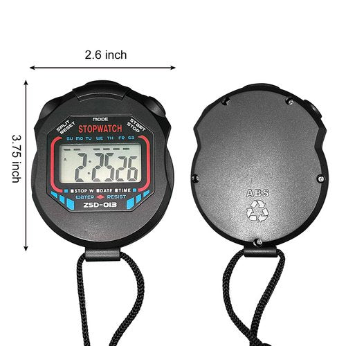 Digital Stopwatch-Sports Timer Set Multi-Function Professional Handeled Electronic Large Display (Style A)