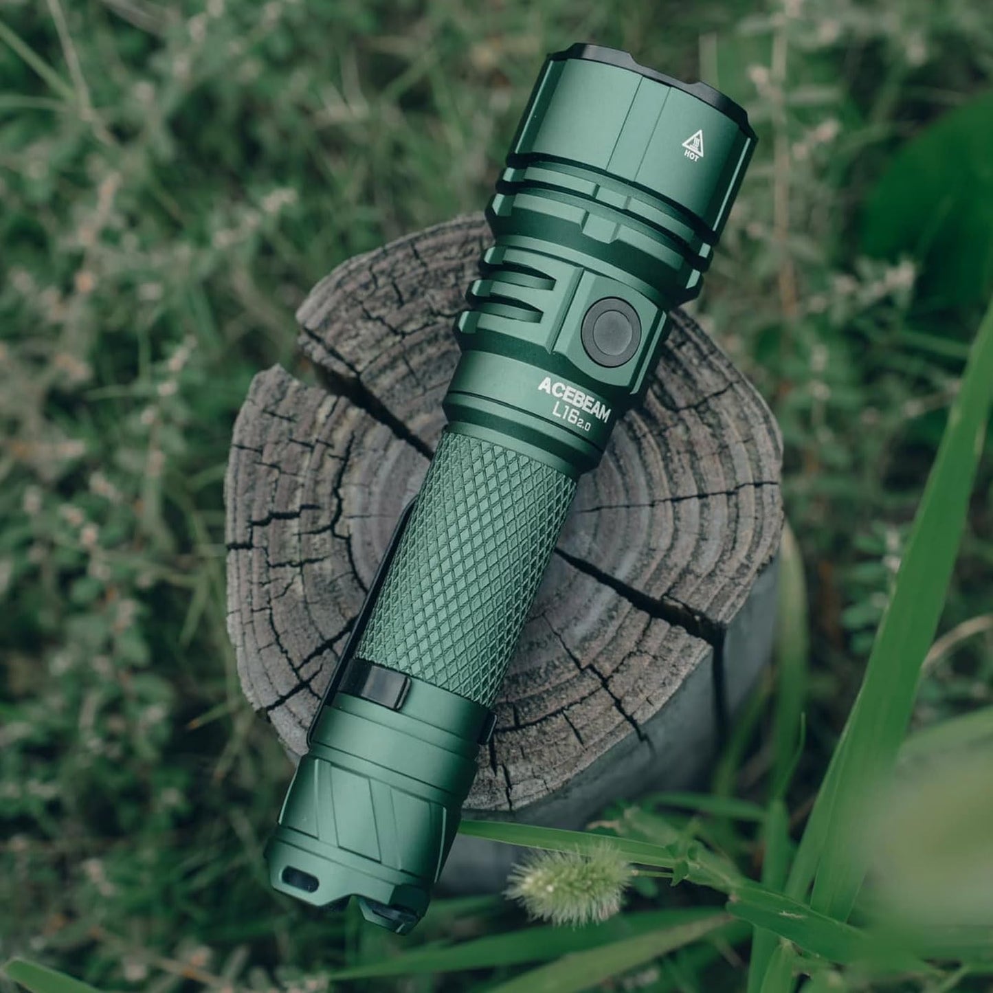 ACEBEAM L16 2.0 Rechargeable Tactical Flashlight with Clip and Holster, 2100 High Lumens LED Flashlight with Dual Switch, 733 Yards Long Throw Flashlight