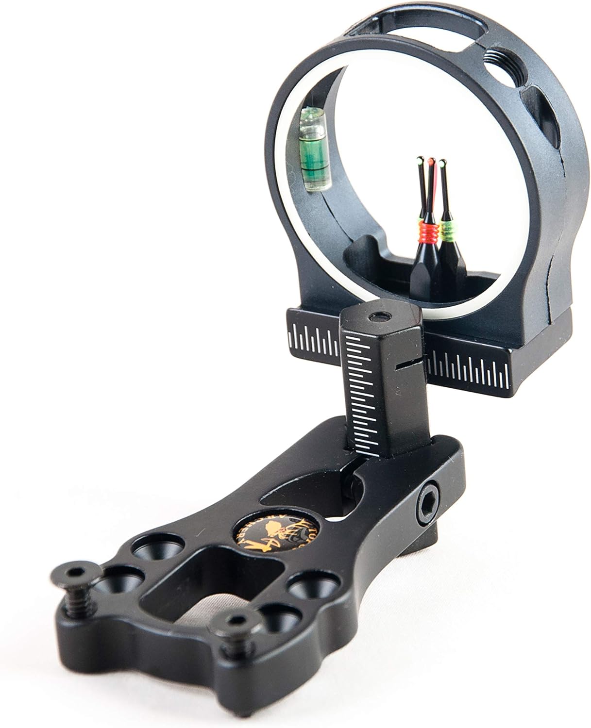 TOPOINT 3-Pin Bow Sight - Durable Fiber & Brass Pins, Right/Left Hand Compatible