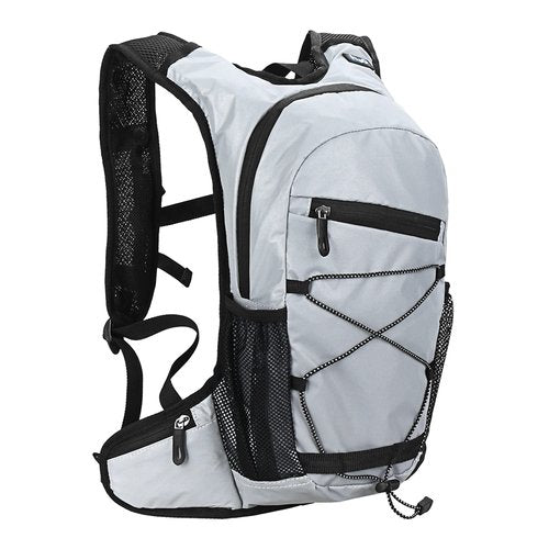 RUSUO Bike Pannier,8L High Visibility Reflective Cycling Hydration Backpack Outdoor Sports Running Hiking Backpack Travel Daypack Shoulder Bag