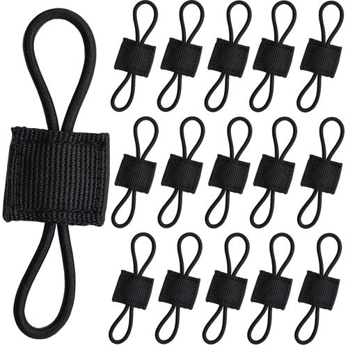 GXXMEI 20PCS Tactical Gear Holder Clip Molle Web Retainer Elastic Binding Ribbon Buckle for Tactical Backpacks Molle Bags