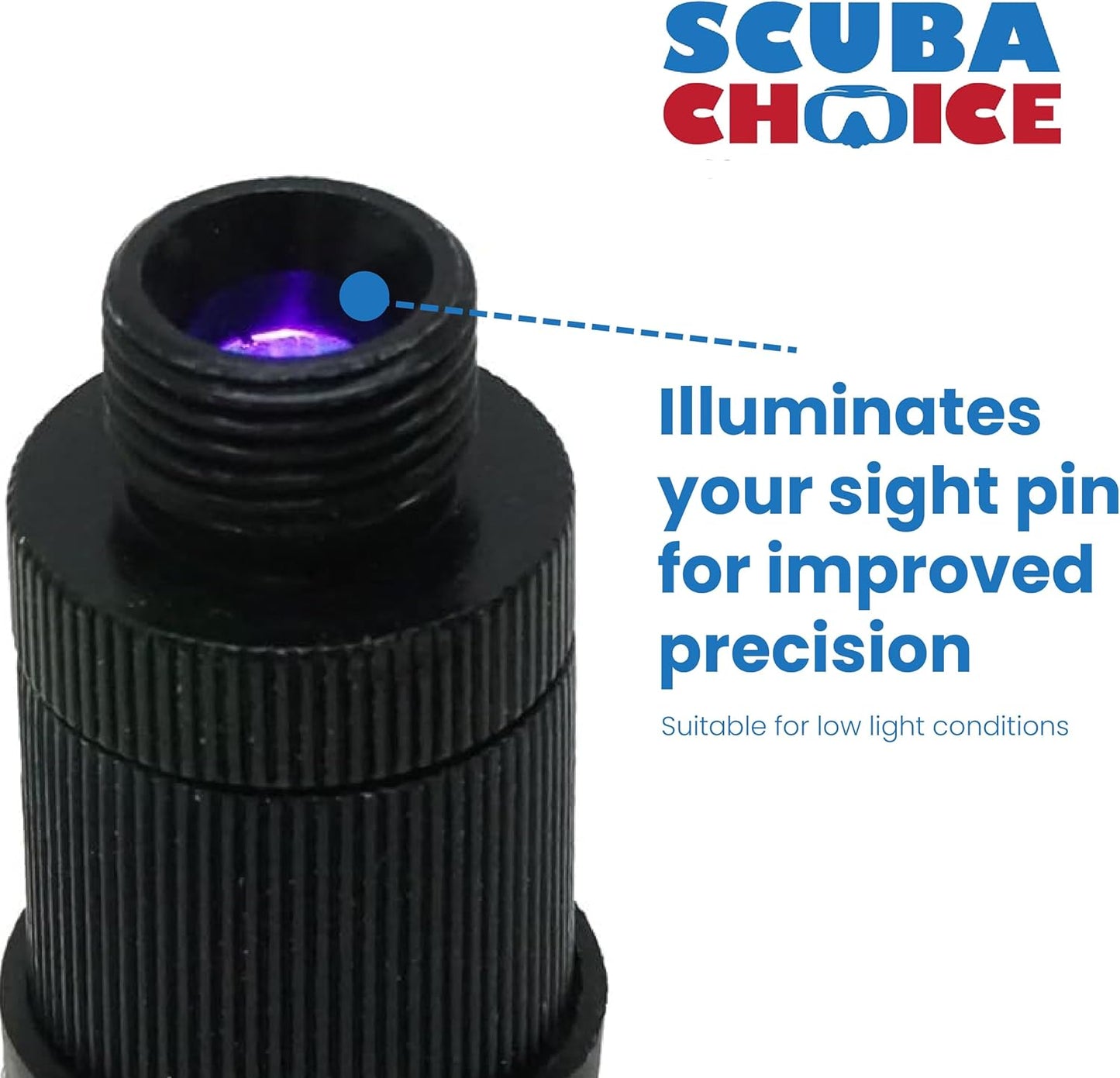 Adjustable LED Bow Sight Light for Archery – 3-Step Brightness, Fits Apex, Cobra, Trophy Ridge & TRUGLO