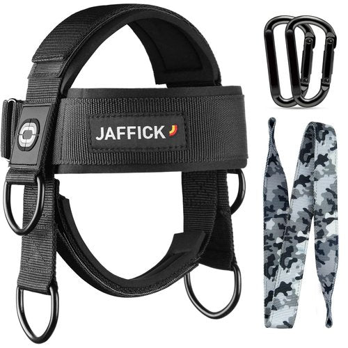 Neck Exerciser - Neck Harness weight lifting Strengthener and Trainer with Adjustable Head and Chin Strap with 38" Rope, Portable Head Harness for boxing equipment