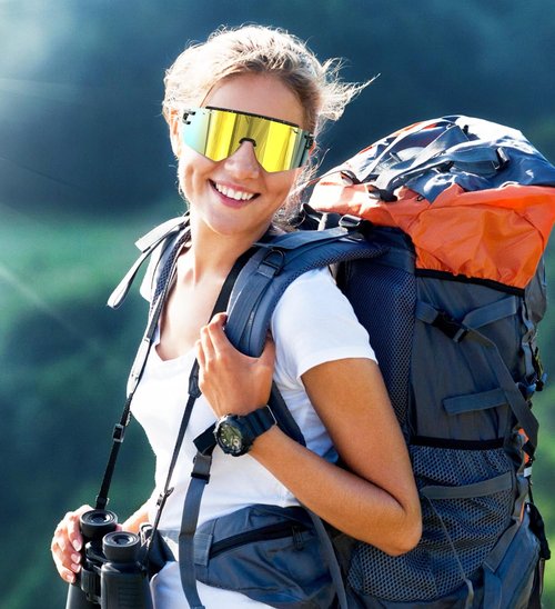 BOLLFO Youth Polarized Sports Sunglasses, UV400 Protection Outdoor Sun Glasses for Men Women Youth Baseball Cycling Driving