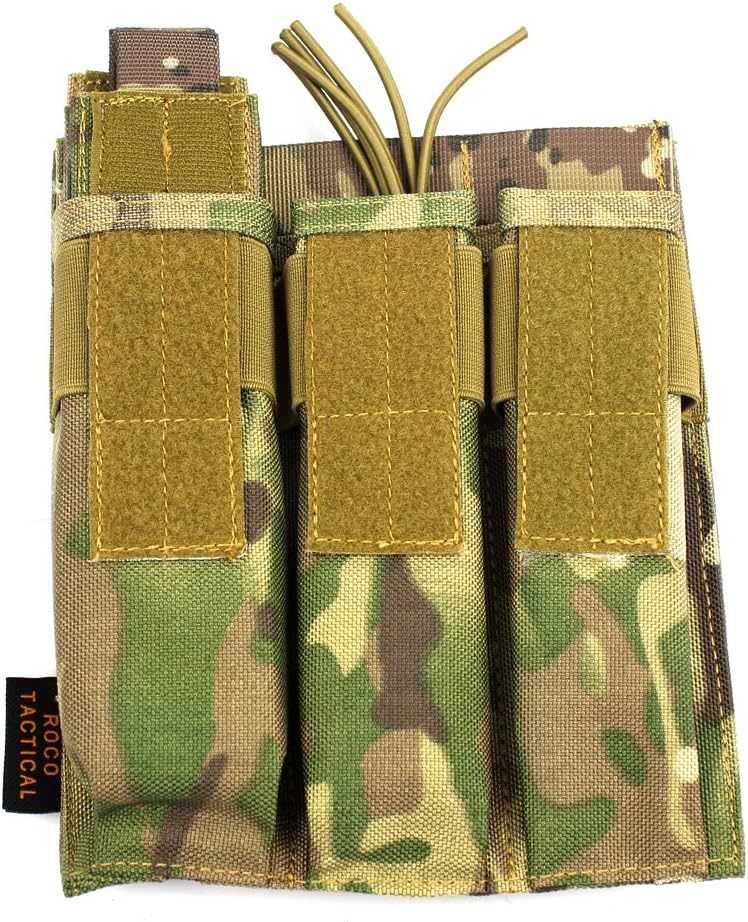 Tactical Molle Magazine Pouch, Kriss Tactical Pistol Triple Mag Pouch, Multi-use